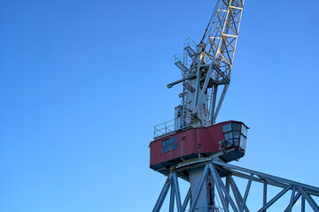 A single crane around Helsinki harbor, Helsinki, Finland