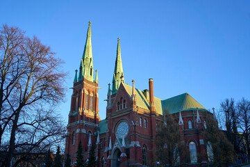 Fototapeta premium St. John's Church at dusk, Helsinki Finland