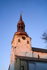 St Mary's Cathedral at sunset, Tallinn, Estonia