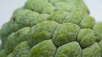macro photo of srikaya fruit