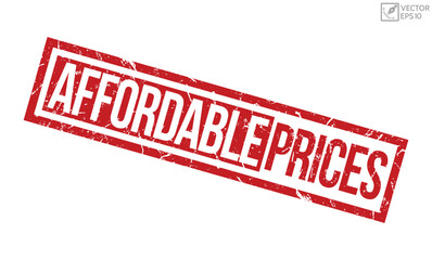 Affordable Prices grunge rubber stamp on white background. Affordable Prices Rubber Stamp.
