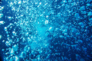 Blue ocean close up background