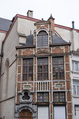 Saint Nicholas Church - one of oldest churches of Brussels. Church named after Saint Nicholas, patron saint of traders. Saint Nicholas church dates from second half of 12 century. Brussels, Belgium.