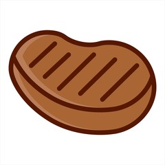 Biftek, T-Bone. Biftek silueti, metin ile poster - İllüstrasyon
Biftek, Et, Mangal Izgarası, Vektör, Barbekü,Icon