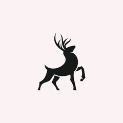 Deer minimalist logo design