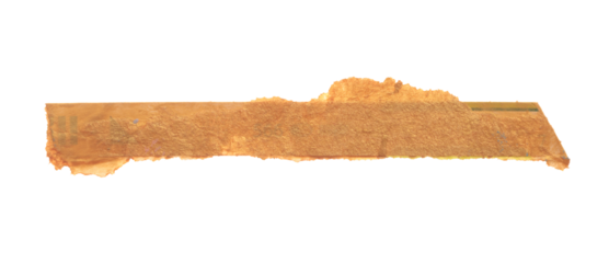 PNG Torn empty pieces texture old craft paper isolated on transparent background.