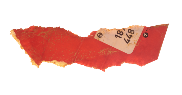 PNG Torn empty pieces texture old craft paper isolated on transparent background.