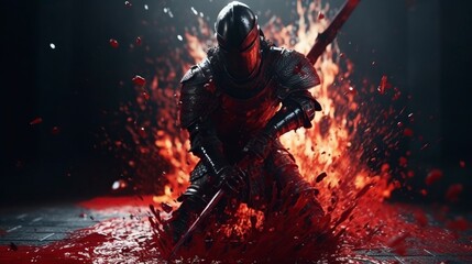 Knight, Generative AI, Illustration