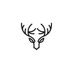 tree Deer minimalist logo design