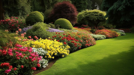 Obraz premium garden with flowers