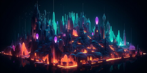 fireworks in the night