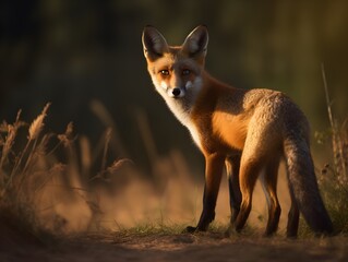Fototapeta premium red fox vulpes (Generative AI)