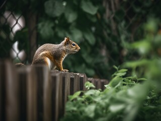 squirrel in the park (Generative AI)