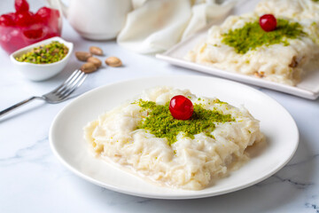 Turkish Traditional Ramadan Dessert Gullac