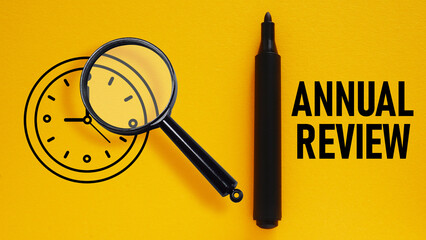 Annual review is shown using the text