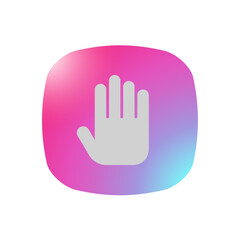 Fototapeta premium Hand - Pictogram (icon) 