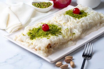 Turkish Traditional Ramadan Dessert Gullac
