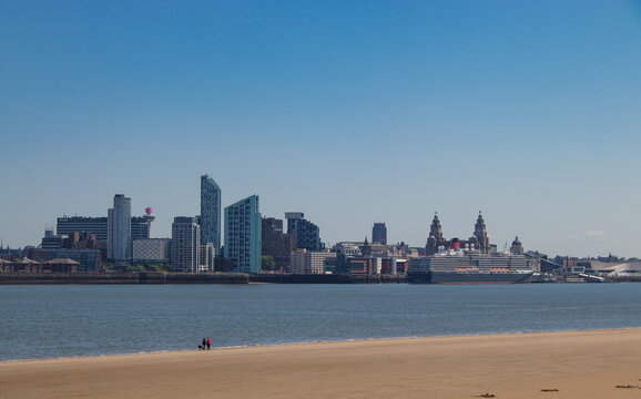 Liverpool Skyline from Wirral Shore