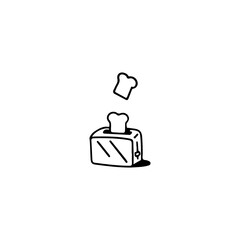 bread machine doodle illustration vector