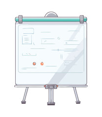 Modern education paperboard for teaching presentation