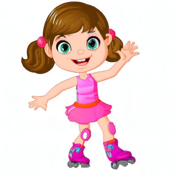 roller skating girl