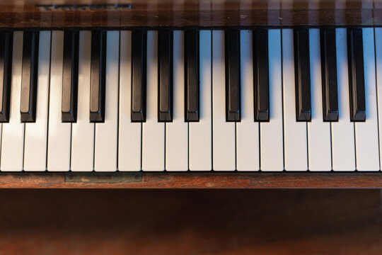 Teclas de piano antiguo