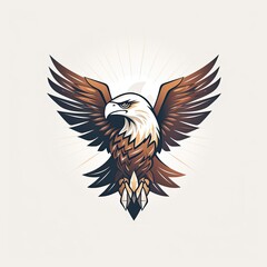Obraz premium powerful eagle mascot