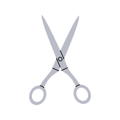 Professional hairdresser scissors icon. Barber shop and hairdresser tools silhouette. Vector illustration.