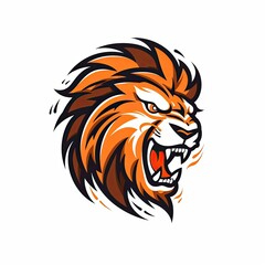 Fototapeta premium fierce lion mascot