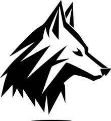 Fototapeta premium Wolf - Minimalist and Flat Logo - Vector illustration