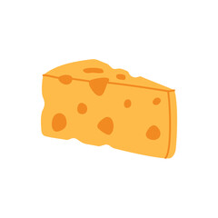 Cheese icon. Cheese products silhouette. Vector illustration.