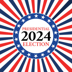 USA election 2024 vector background