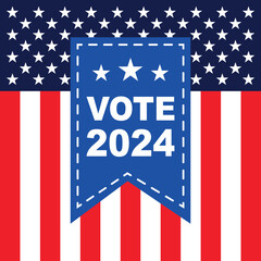 USA election 2024 vector background