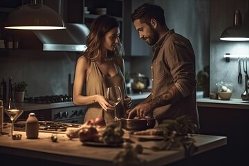 Cooking up Romance: A Generative AI Interpretation of a Couple's Kitchen Moment