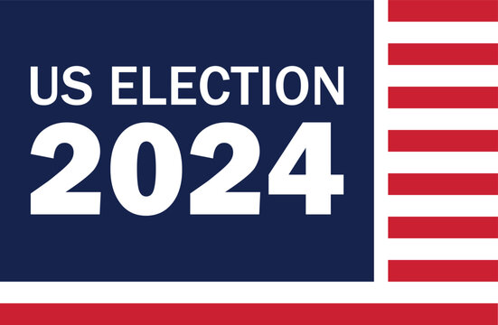 USA election 2024 vector background illustration