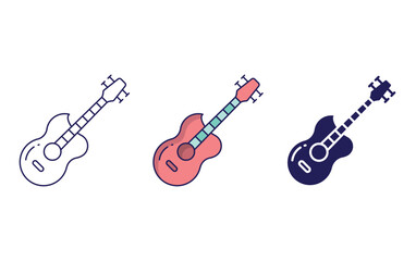 Fototapeta premium Electric Guitar vector icon