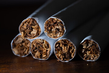 close up of cigarettes