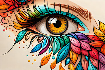 background with eye