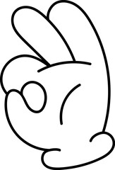 Cartoon Ok Sign