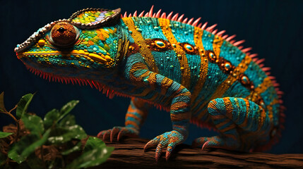 Unleash the Vibrant Charm of a Colorful Chameleon