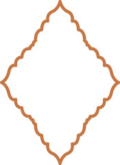 Oriental Style Rhombus Frame