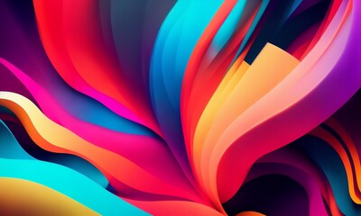 Colorful abstract, background wallpaper - obrazy, fototapety, plakaty
