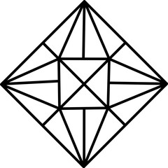 Square Diamond Lined