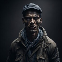 Fictional Mud-Covered Man: A Dirty Appearance