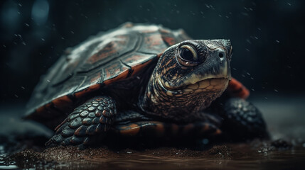 Obraz na płótnie Canvas red turtle