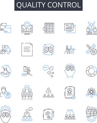 Quality control line icons collection. Circuit, Voltage, Generator, Transformer, Insulation, Switch, Motor vector and linear illustration. Ampere,Capacitor,Resistor outline signs set Generative AI