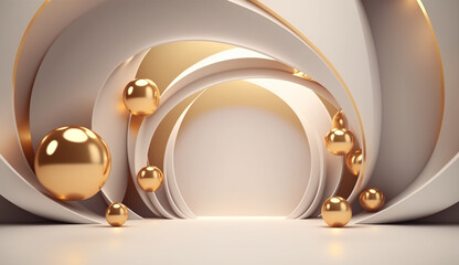 自然な構図のプレゼンテーション製品のオリジナルの美しい背景画像です。[Original beautiful background images of natural composition presentation products.]　Generating Ai