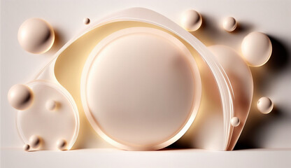 自然な構図のプレゼンテーション製品のオリジナルの美しい背景画像です。[Original beautiful background images of natural composition presentation products.]　Generating Ai