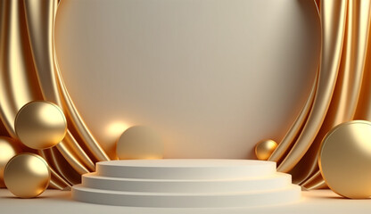 自然な構図のプレゼンテーション製品のオリジナルの美しい背景画像です。[Original beautiful background images of natural composition presentation products.]　Generating Ai