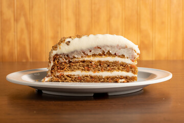 Slice of carrot cake